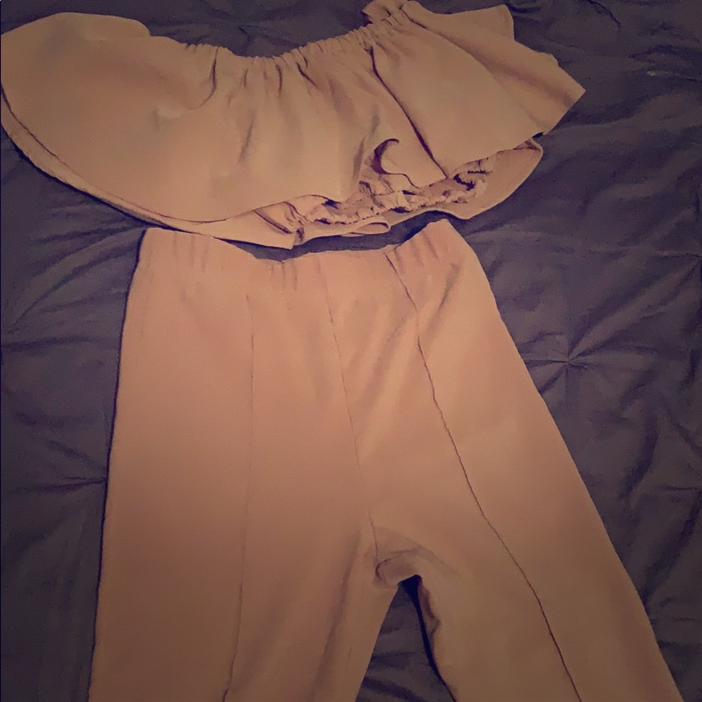 Two piece nude set